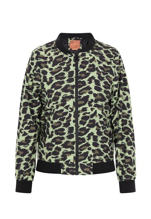 NALLY Overgangsjakke  khaki / lysegrøn / sort