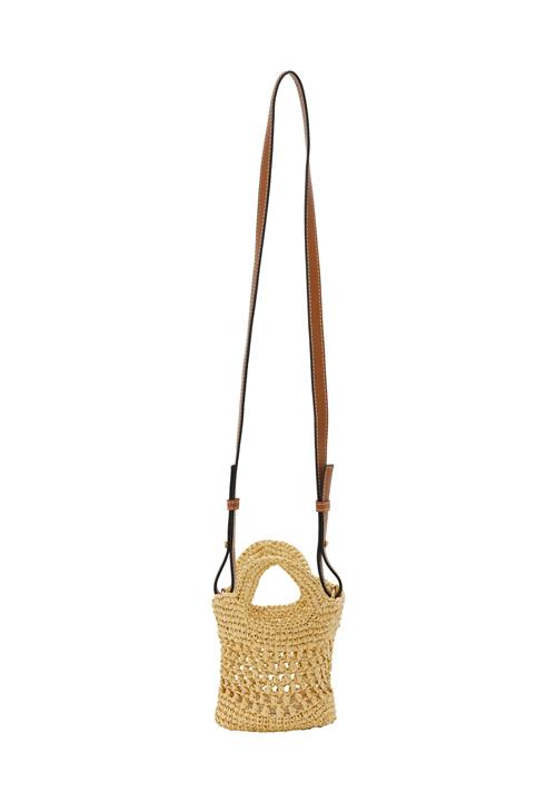 ebeeza Skuldertaske  beige / mørkebrun