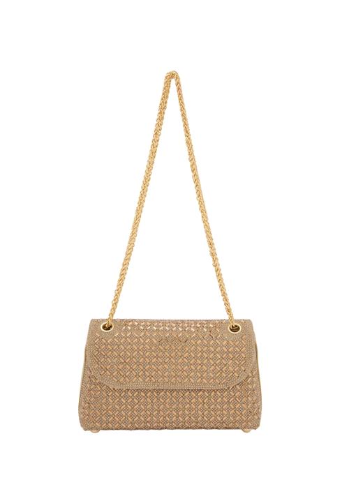 NAEMI Skuldertaske  beige / guld