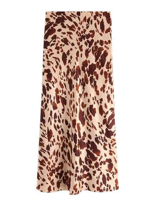 Lindex Nederdel  creme / brun / cognac
