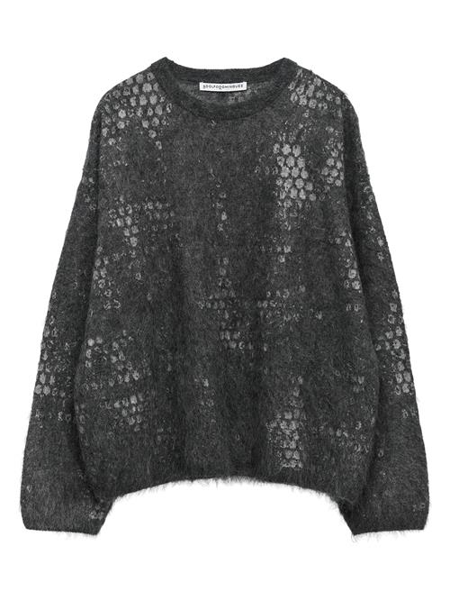 Adolfo Dominguez Pullover  mørkegrå / hvid