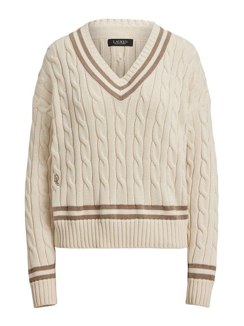 Lauren Ralph Lauren Pullover 'TEDURPH'  creme / lysebrun