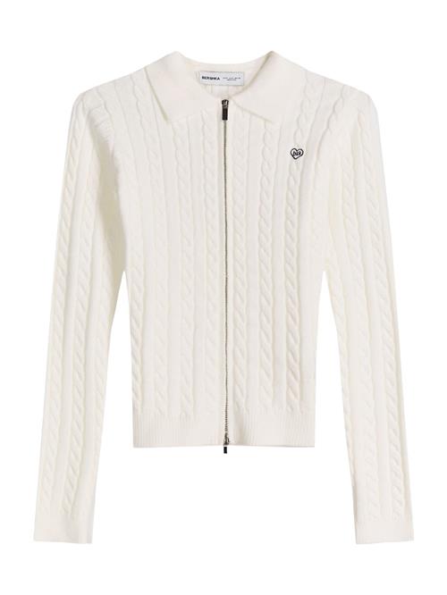 Bershka Cardigan  naturhvid