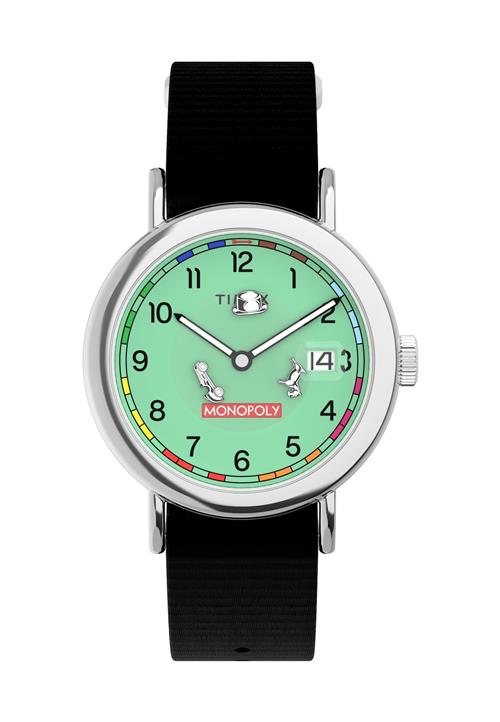 TIMEX Analogt ur 'Weekender'  jade / rød / sort / sølv