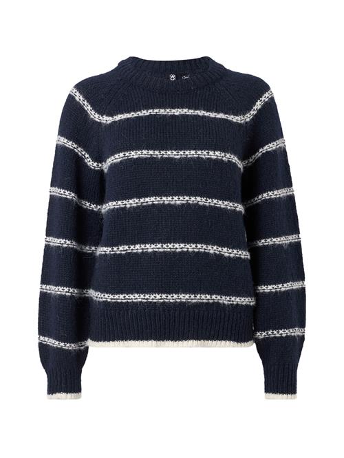 PIECES Pullover 'PCNELIA'  natblå / hvid