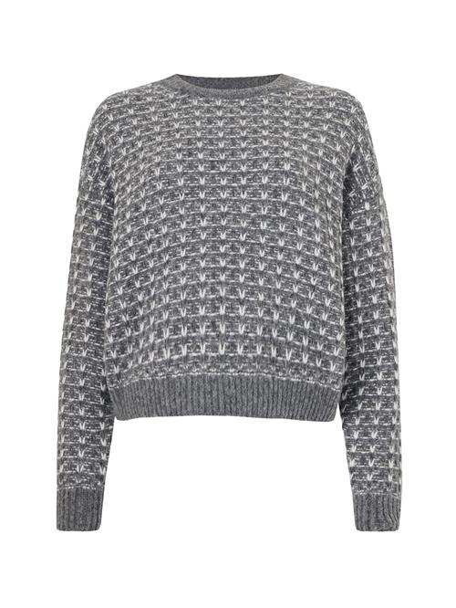Noisy may Pullover 'NMMAELYS'  mørkegrå / hvid
