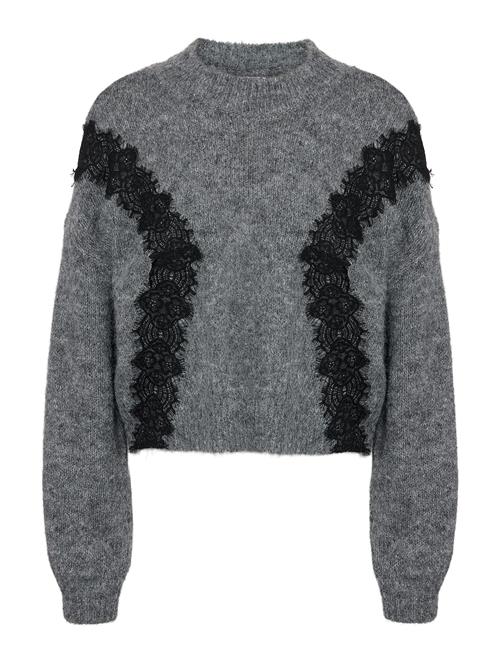 Noisy may Pullover 'NMSUTTON'  mørkegrå / sort