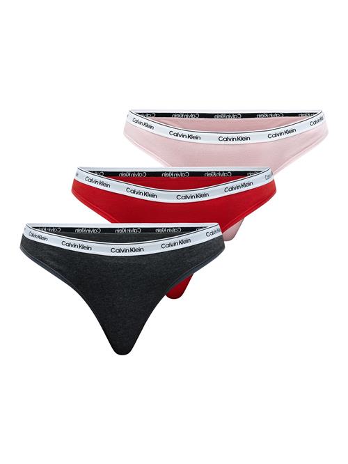 Calvin Klein Underwear String  lyserød / rød / sort-meleret / hvid