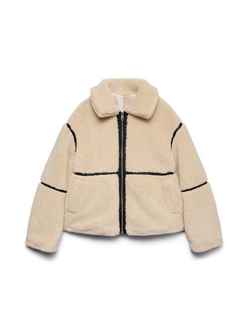 VERO MODA Overgangsjakke  lysebeige / sort