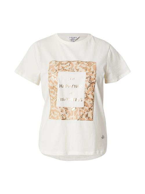 ZABAIONE Shirts 'Li44nne'  guld / orange / pastelorange / offwhite