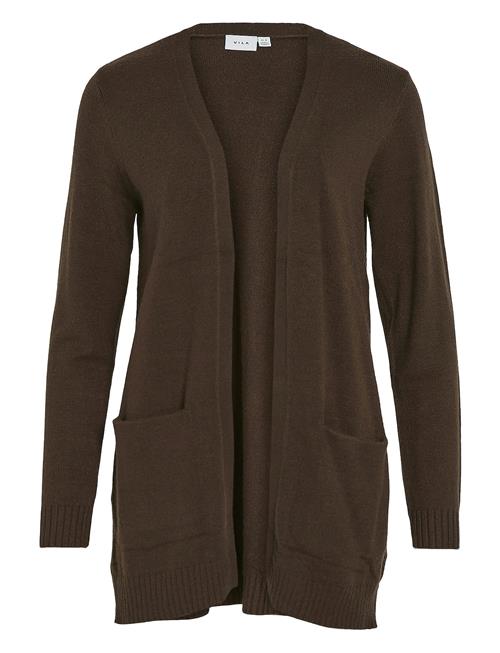 Viril Open L/S Knit Cardigan Vila Brown