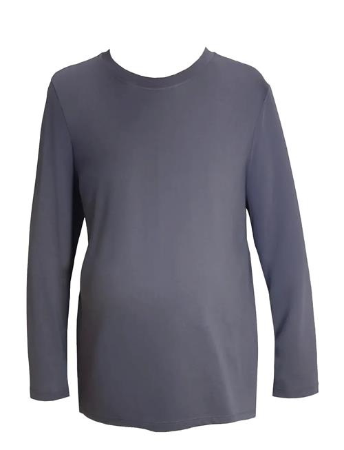 Maternity T-Shirt Long Sleeve Boob Grey