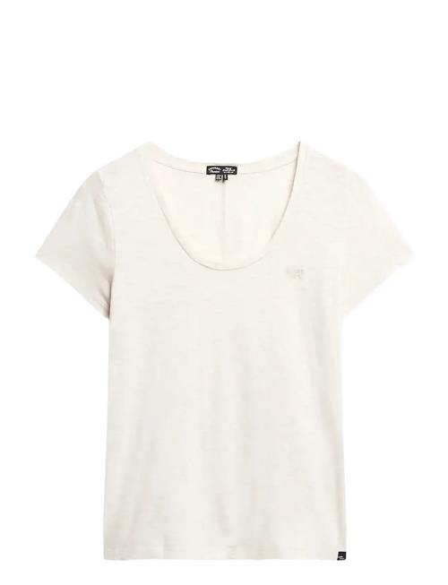 Scoop Neck Tee Superdry White