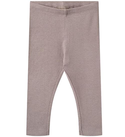 Wheat Leggings - Rib - Bomuld/Modal - Maddy - Dusty Purple