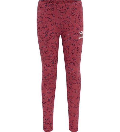 Hummel Leggings - hmlHarry Potter Onze - Earth Red m. Print
