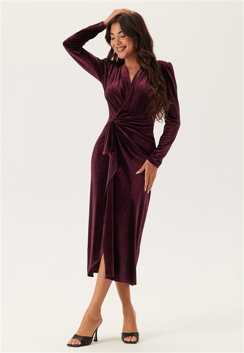 Chiara Forthi Overlap Velvet Dress