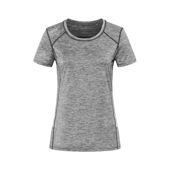 Stedman Recycled Women Sports-R Reflect Grå polyester Large Dame