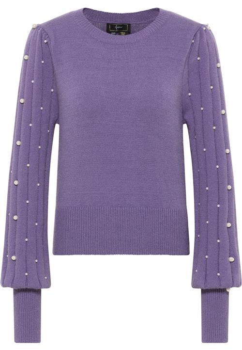 faina Pullover 'Tylin'  lilla / perlehvid