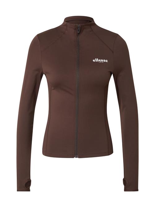 ELLESSE Sweatjakke 'Piccoloz'  choko / hvid