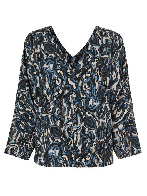 TATUUM Bluse  navy / sort / hvid