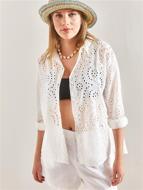 Bianco Lucci Bluse  hvid