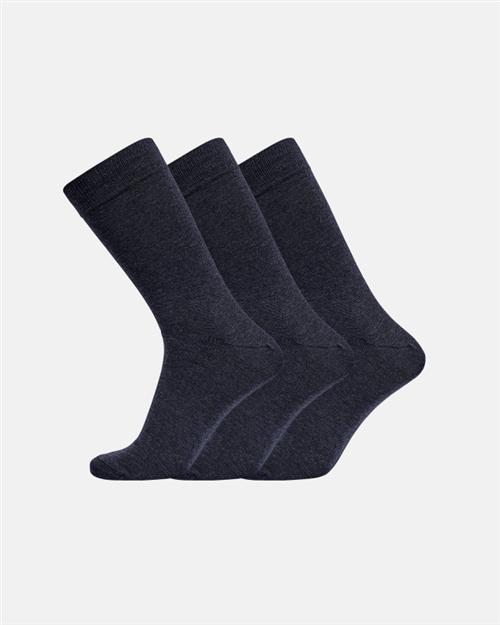 3-pak "Twin" strømper | bomuld/uld | navy