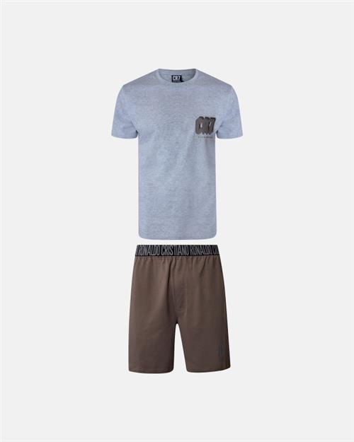 Pyjamas m. shorts | 100 bomuld | Multifarvet