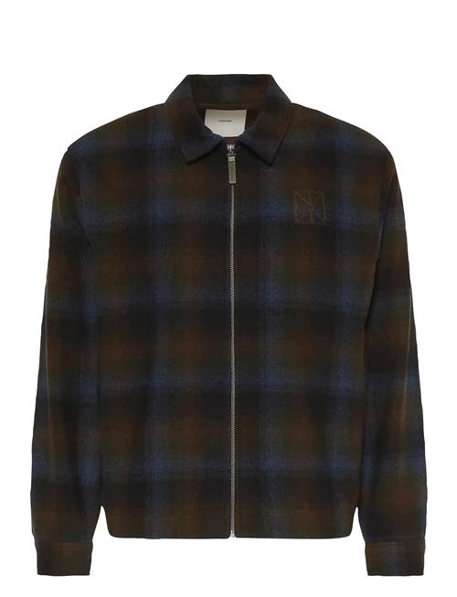 Ls Yd Wool Flannel Fz Jkt Calvin Klein Patterned