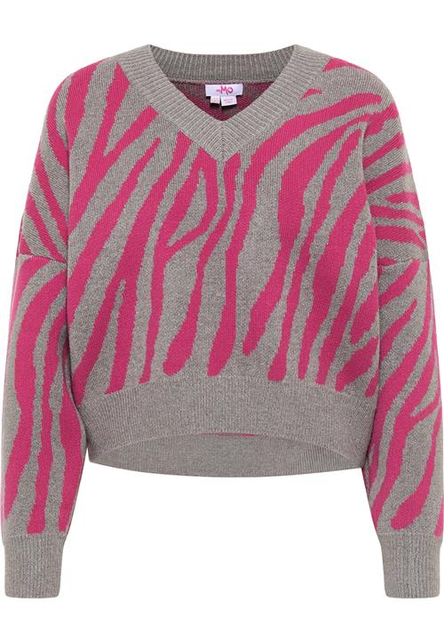MYMO Pullover  grå-meleret / pink