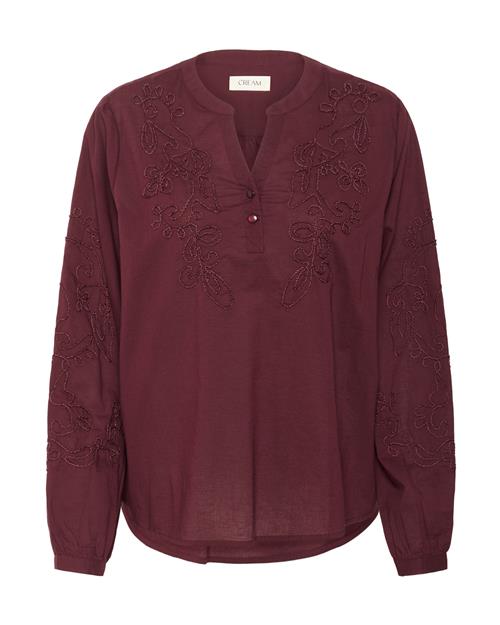 Cream Bluse 'CRVia'  vinrød