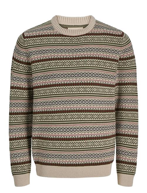 Jack & Jones Jprblunorwegian Knit Crew Neck Jack & J S Cream