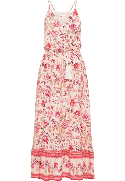 IZIA Sommerkjole 'Gaya'  beige / lysebeige / lyserød / rød