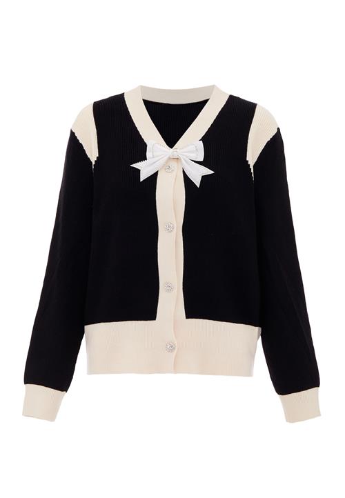 CHANI Cardigan  ecru / sort