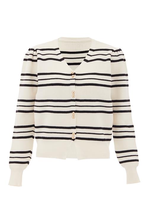 NAEMI Cardigan  guld / sort / hvid