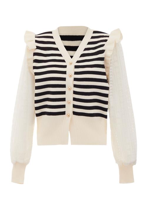 NAEMI Cardigan  beige / sort