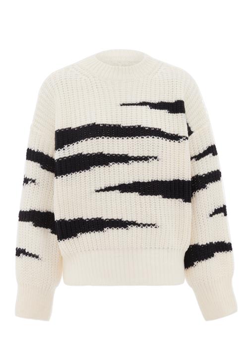 FENIA Pullover  sort / uldhvid