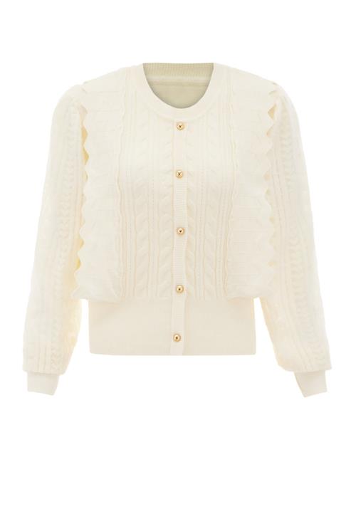 NAEMI Cardigan  uldhvid