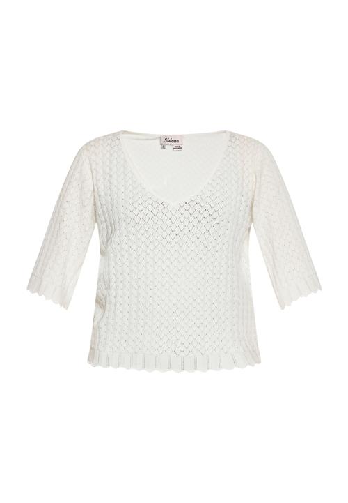 Sidona Pullover  uldhvid