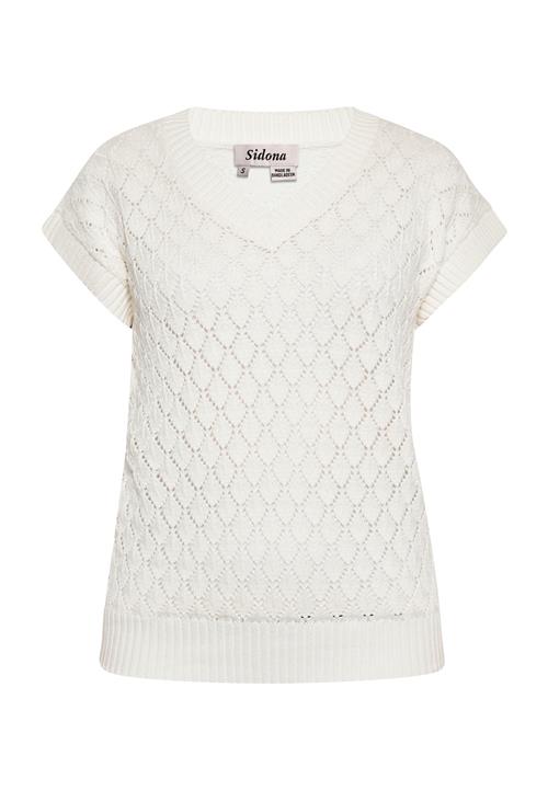 Sidona Pullover  uldhvid