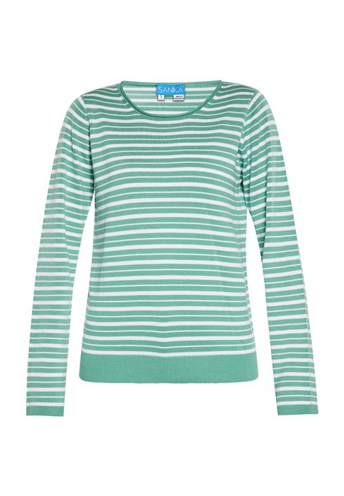 SANIKA Pullover  lysegrøn / hvid