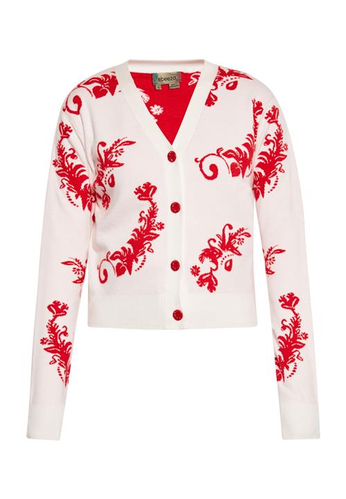 Se ebeeza Cardigan  rød / hvid ved About You