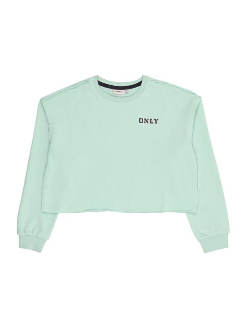 ONLY GIRLS Sweatshirt  grå / lysegrøn / sort / hvid