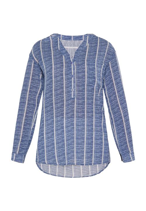 SANIKA Bluse 'Fashion Look'  safir / hvid