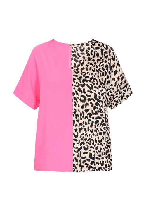 NAEMI Shirts 'Fashion Look'  mørkebrun / pink / lyserød / sort