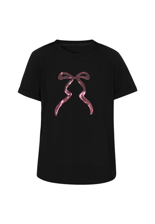 NALLY Shirts 'Fashion Look'  lyserød / sort