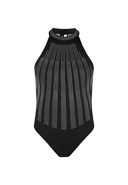 NAEMI Shirtbody 'Fashion Look'  sort / sølv