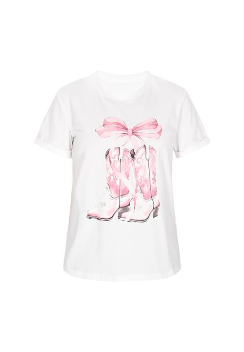 NALLY Shirts 'Fashion Look'  lyserød / gammelrosa / sort / hvid