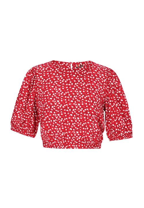nelice Bluse 'Fashion Look'  rød / sort / hvid