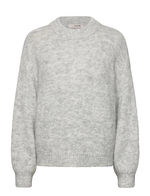 Patrisia Solid Knit Pullover A-View Grey