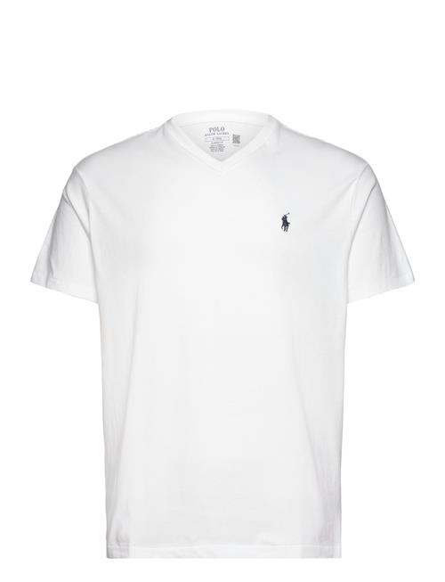 Se Classic Fit Jersey V-Neck T-Shirt Polo Ralph Lauren White ved Booztlet